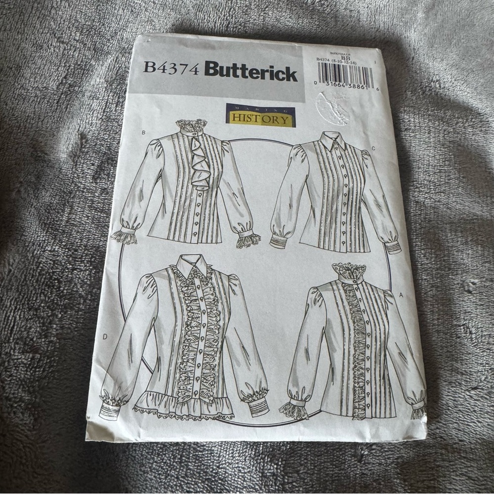 Butterick Sewing Pattern Making History B4374